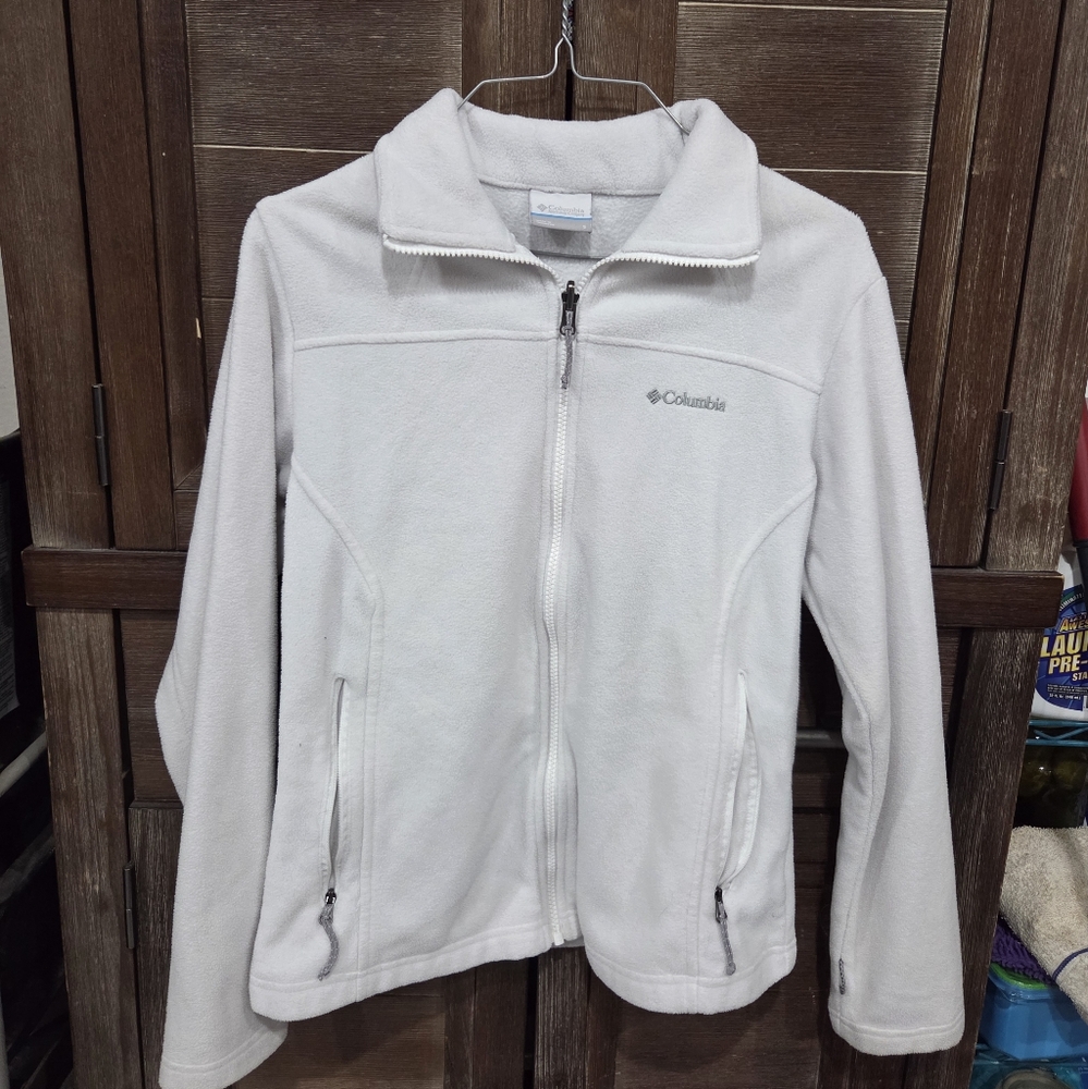 Columbia Women's Fleece Pullover White Size Small Long Sleeve